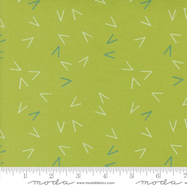 Olive You - Arrows in Leaf - Zen Chic - 1883 13 - Half Yard Discount