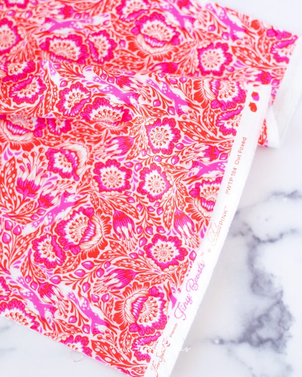 Tiny Beasts - Out Foxed in Glimmer - Tula Pink for Free Spirit - PWTP184.GLIMMER - Half Yard Cheap