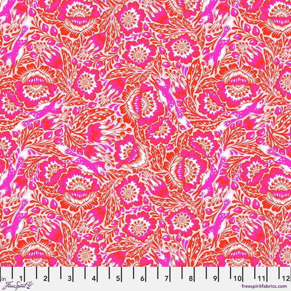 Tiny Beasts - Out Foxed in Glimmer - Tula Pink for Free Spirit - PWTP184.GLIMMER - Half Yard Cheap - Image 2