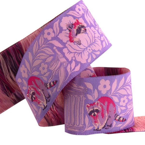 Renaissance Ribbons - One Man s Trash in Purple 2  - One Yard For Cheap