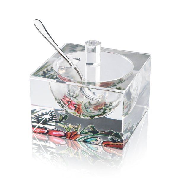 Painted Colored Honey Dish Hot on Sale